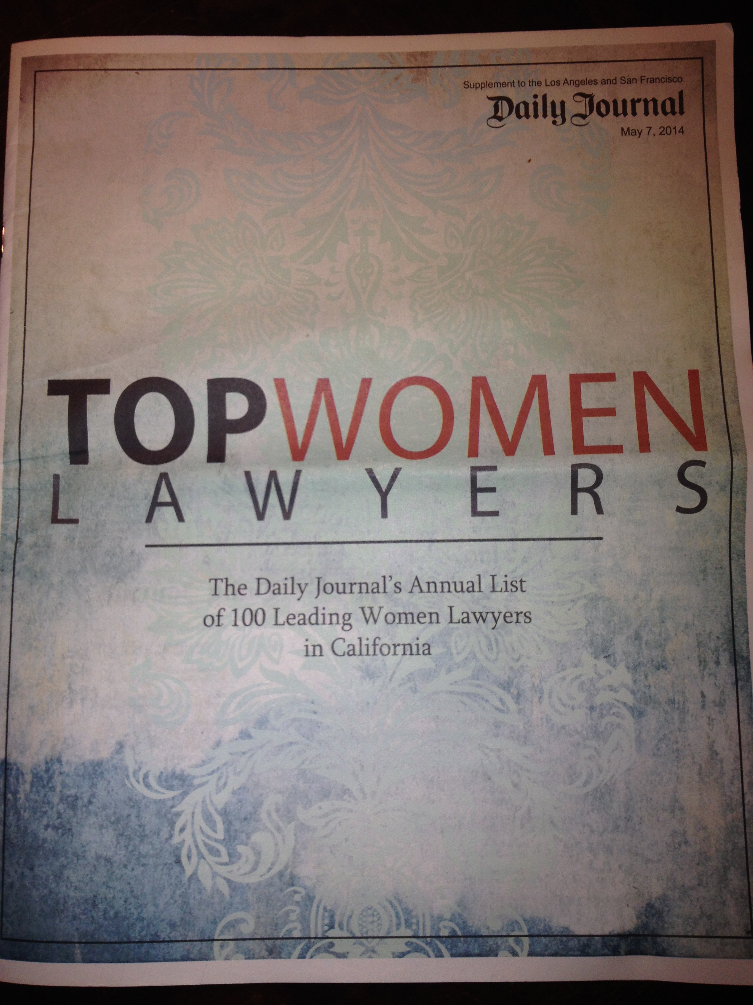 Daily Journal Top Women Lawyers